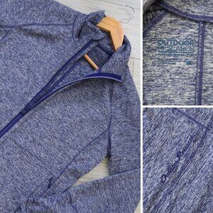 Outdoor Research Jacket Women's M Navy Heathered Hiking Logo 'Melody' Full Zip